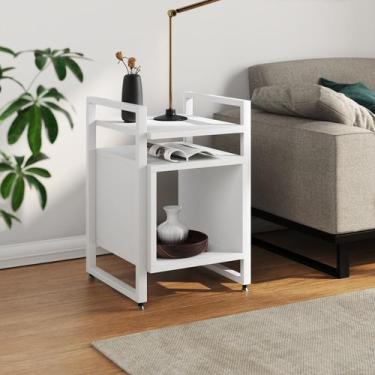 Imagem de Mesa de Apoio Cabeceira Baú de Cama para Quarto Industrial Marrocos Ba
