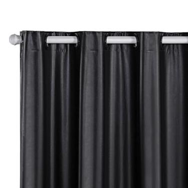 Imagem de Cortinas blackout para quarto, sala de estar, cozinha PVC 100% 2,80 L x 2,30 A(Preto)