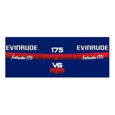 Imagem de Kit Adesivo Motor De Popa Evinrude Intruder 175 Hp - Spts