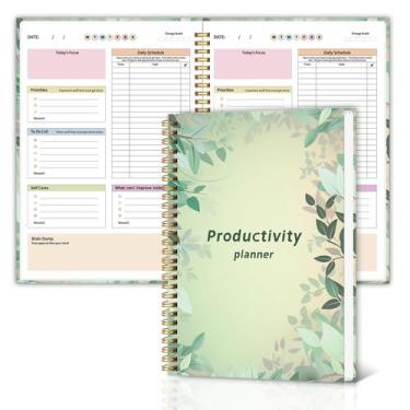 Imagem de Planner MedoLove ADHD Daily com capa dura para adultos verde