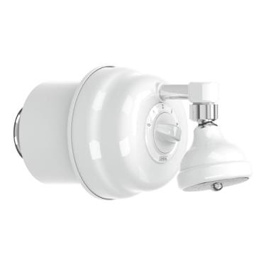 Imagem de Ducha Sem Chuveirinho Compacta 5 Temperaturas Cardal Branco Pequeno