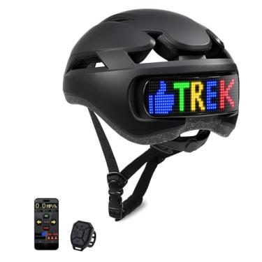 Imagem de VBESTLIFE Capacete de Bicicleta Inteligente, Capacete Leve de Mountain Bike Com Sinais de Giro, Luz Traseira, Velocímetro, Aplicativo Inteligente, Capacetes para Adultos, Juventude