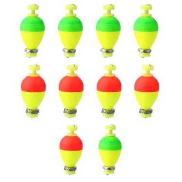 Imagem de 10 peças boias de pesca, boias de espuma de encaixe, boias pesadas, em forma de gota de água, acessórios para pesca Bluegill tipo peixe panfish truta robalo