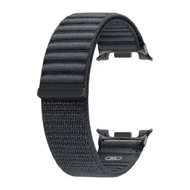 Imagem de Pulseira de tecido para Galaxy Watch série 8, nylon, sistema dinâmico de lug, ajuste confortável, ajuste contornado, leve, compatível com Galaxy Watch 8 e Watch 8 Classic, M/G grafite
