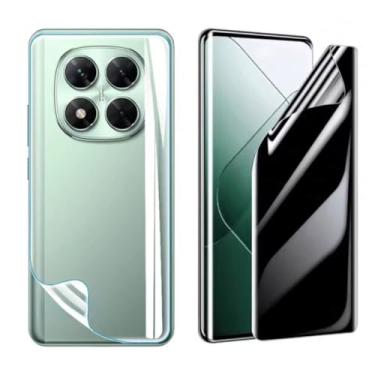 Imagem de FIT IT Película de Tela Privacidade para Xiaomi Poco X7 com Película Traseira Hidrogel Transparente