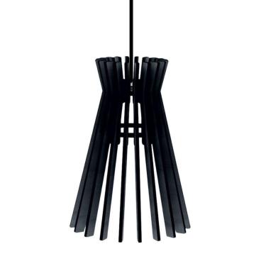 Imagem de Luminária Teto Tipo Pendente Havana Mdf - Completa Cor: Preta