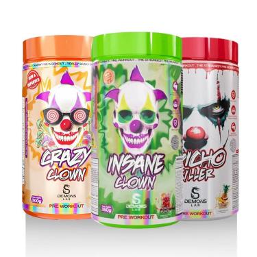 Imagem de Trio De Pré Treinos Demons Lab Insane, Crazy E Psicho Killer