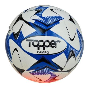 Imagem de Bola de Futebol de Campo Topper Slick Colorful Branco-Unissex