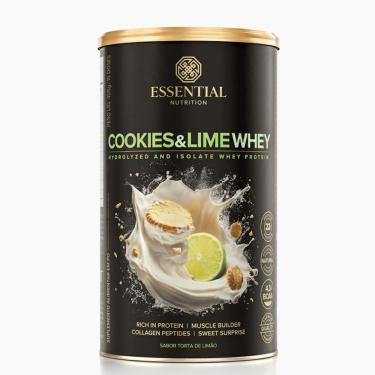 Imagem de Suplemento Alimentar Cookies e Lime Whey Sabor Torta de Limão Essential Nutrition 405g