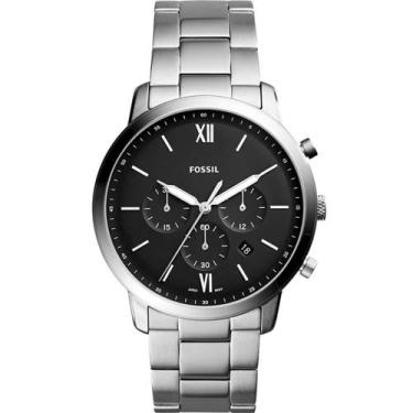 Imagem de Relógio Fossil Masculino Chronógrafo Aço Inox Fs5384/1kn Prateado Pret