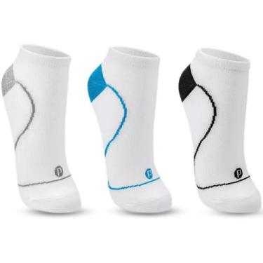 Imagem de Kit 3 Meias Unidades Sapatilhas Micro Com Almofada Unissex - Puket, 40