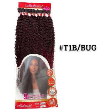 Imagem de Cabelo Bio Fibra Cacheado 80cm Entrelace 9 Telas Identico Ao Humano - 