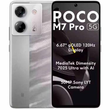 Imagem de Smartphone M7 Pro 5G 256GB 12GB RAM Dual SIM Tela 6.67" - Prata