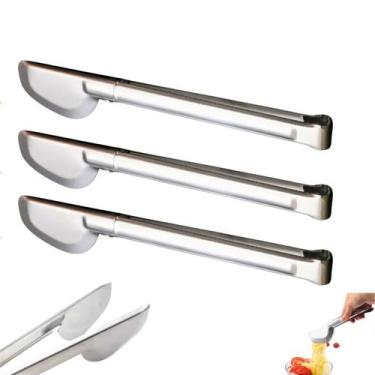 Imagem de 3 Pegadores Universal Longo Inox Multiuso Buffet Salada 28cm - Losan
