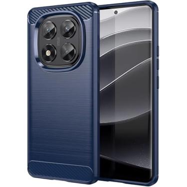Imagem de Capa Case Fibra de Carbono Anti Impacto para Xiaomi Poco X7 5g Capinha Protetora Leve e Dur�vel - Danet (Azul)