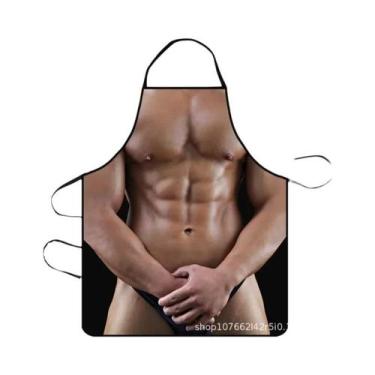 Imagem de Avental Elegante Impresso Humorístico Para Cozinha Doméstica Churrasco