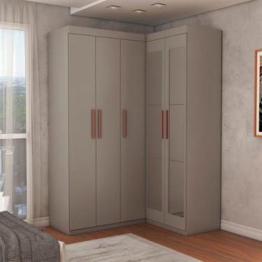 Imagem de Guarda-Roupa Solteiro Modulado Odisseia 5 Portas 12 Prateleiras com Es