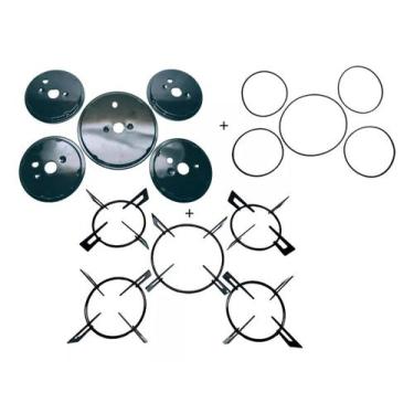 Imagem de Kit Com Base Grade E Anel Vedação Para Fogão Suggar Fgv500pt