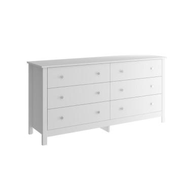 Imagem de Cômoda Ditália 6 Gavetas Dm-221 Branco