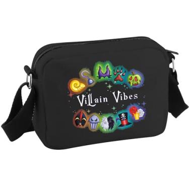 Imagem de Presente inspirado em vilões para amantes de vilões presente vilão vibes bolsa tiracolo festa de Halloween bolsa de ombro vilão bruxa sobrevivência kit, Villain Vibes Hkb, Multifuncional