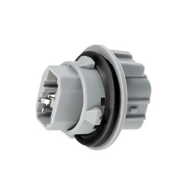 Imagem de Edinstry Plugue de soquete de lâmpada com ponteiro de seta 33302S5AA01 compatível com Honda Civic plástico preto de 3 pinos (1 peça)