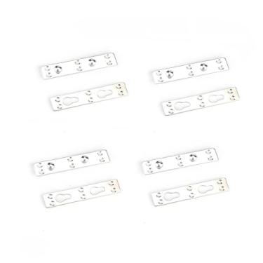 Imagem de ＫＬＫＣＭＳ 4 peças de fixadores de grade de cama, acessórios de conexão, substituição, fácil instalação, estrutura de cama de ferro premium, hardware de montagem, Pino Duplo