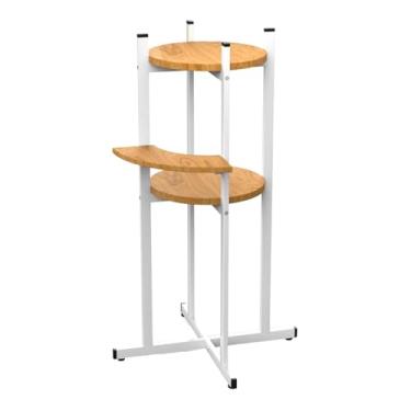 Imagem de YWJLQH Suporte para dispensador de água, prateleira de chão multifuncional, simples, organizador de garrafas de água para dormitório, sala de estar, cozinha, Branco