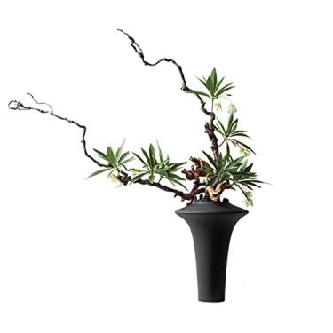 Imagem de Plantas artificiais chinesas simulação de plantas artificiais planta bonsai vegetação zen arranjo floral plantas falsas com vaso para interior/exterior, casa, escritório, decoração de mesa, vaso falso