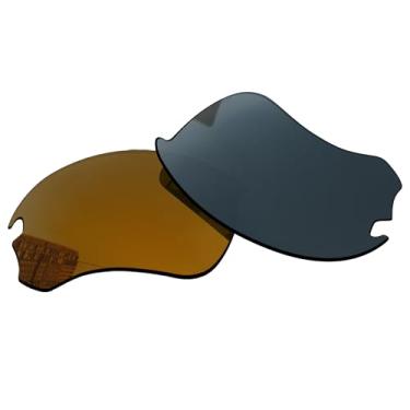 Imagem de Acefrog Lentes de reposição polarizadas de 1,5 mm para óculos de sol Oakley Flak Draft OO9364 67 mm, material atualizado, resistente a impactos, Bronze ouro-pc-pp, One Size