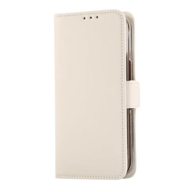 Imagem de LTLMYDAM Capa carteira para Google Pixel 10 Pro Fold, capa de couro com fecho magnético para telefone comercial porta-cartões, capa de proteção contra quedas, branca, 10 dobras profissionais