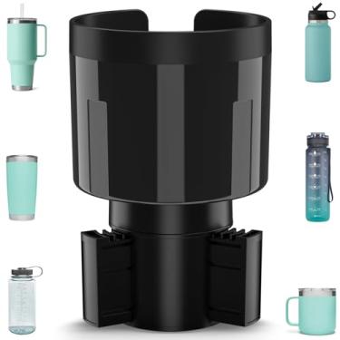 Imagem de TYKOR Adaptador expansor de suporte de copo de carro com base deslocada, extensor de suporte de copo para carro compatível com Yeti 14/24/1,020.6 g, Hydro Flasks 32/1,134 g, outras garrafas de água