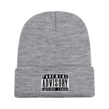 Imagem de Gorro De Lã Masculino De Inverno Quente Com Bordado Tricotado Macio Ca