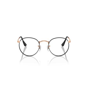 Imagem de Armação para Óculos Ray-Ban Round Metal 0RX3447V 3173 Tam 47 / Preto/Rose Gold