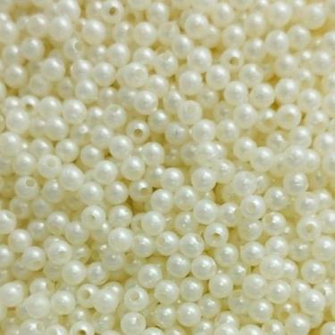 Imagem de PÉROLA DE ABS LISA Nº 04 20G PEROLA 4MM - IMPORTAÇÃO, Marfim