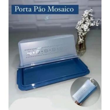 Imagem de Porta Pão Mosaico 3 L - Base Azul Mineral - Tupperware