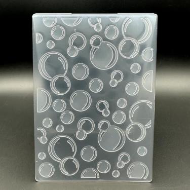 Imagem de Pasta de plástico em relevo 3D, textura de bolhas, tamanho A6, para fazer cartões, faça você mesmo, scrapbook, papel, artesanato, artesanato, scrapbook, artes, decoração