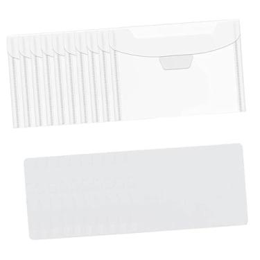 Imagem de Colaxi Painéis de armazenamento de carimbos transparentes, organizador de carimbos, decorativos, resseláveis, bolsos, suprimentos para scrapbooking para, 10 Peças