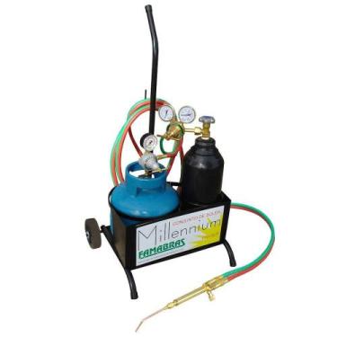 Imagem de Conjunto de Solda Oxigênio e GLP 5Kg 100psi  Famabras