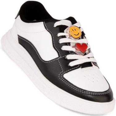 Imagem de Tênis Molekinha Menina Infantil Kids 2575-107 Moda Original, Preto, 31