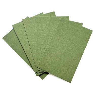 Imagem de ITZAMNA Mini cartolina de 8,9 x 5 cm, 230 g/m², para artesanato, scrapbook, etiqueta, desenho, cartões de notas, pacote com 100 grama, verde claro