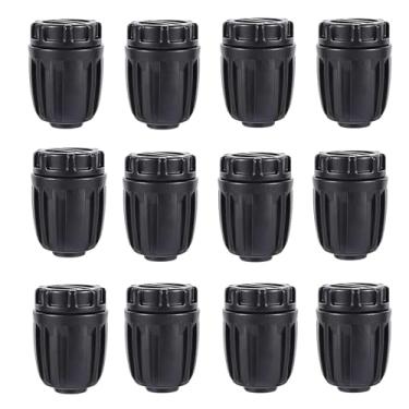 Imagem de Plugues de extremidade de irrigação de 1/2 polegada (pacote com 10) – Compatível com tubos de gotejamento de 1,5 cm ID x 1,5-1,6 cm OD 16 mm, conectores à prova de vazamento para sistemas de jardim