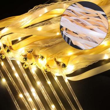 Imagem de Varinhas de casamento, flâmulas de fita com luz LED, 100 unidades  HUI