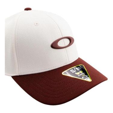 Imagem de Bone Oakley Tincan Cap , White, Red, P/M
