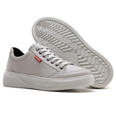 Imagem de Tênis Couro Masculino Comfort Gelo - Ranster Comfort, 40, Branco