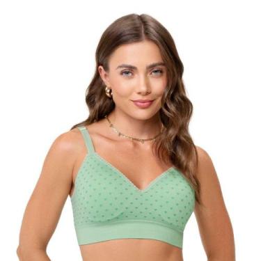 Imagem de Sutiã Comfort Jacquard com Bojo e Renda sem Costura Mousse de Limão Ze