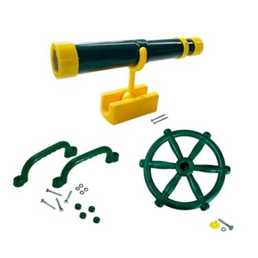 Imagem de Dynwave Conjunto de acessórios para playground infantil Conjunto de brinquedos para áreas externas Jogos para áreas externas Brinquedos para presente para, Verde