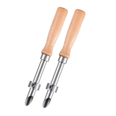 Imagem de Tachiuwa 2x Cortador de furos circulares de, suprimentos profissionais para escultura em cerâmica, ferramenta de cerâmica, kit de modelagem de