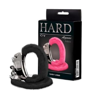 Imagem de Algema De Metal Com Pelucia Algemas Eróticas com Pelúcia Confortável e Chaves para Casais CSA109 (PRETO)