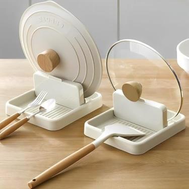 Imagem de Descanso de Panela Suporte para Tampas Talheres E Temperos Deixe Sua Cozinha Mais Organizada Prática E funcional