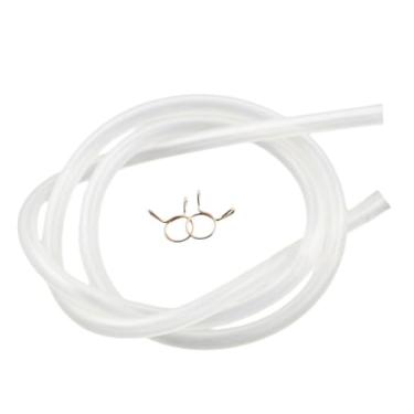 Imagem de WH41X365 Mangueira de interruptor de pressão de água com braçadeira peça de reposição WH41X0365 serve para GE Hotpoint Kenmore, substitui WH41X365, AP2046584, J27-917, EA272183, PS272183 -